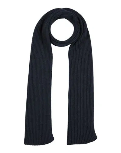 Gran Sasso Man Scarf Navy Blue Size - Virgin Wool