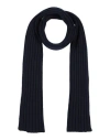 Gran Sasso Man Scarf Navy Size - Virgin Wool, Viscose, Cashmere In Navy Blue