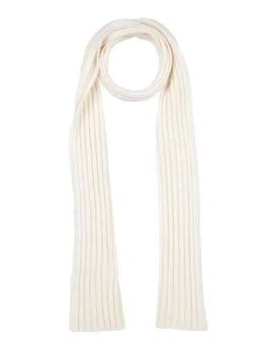 Gran Sasso Man Scarf Off White Size - Virgin Wool, Viscose, Cashmere In Off White