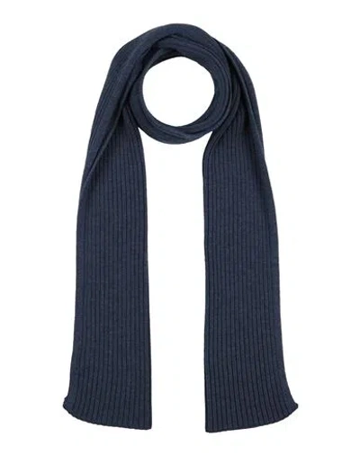 Gran Sasso Man Scarf Slate Blue Size - Virgin Wool