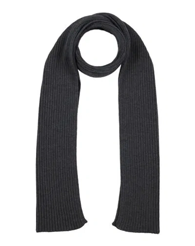 Gran Sasso Man Scarf Steel Grey Size - Virgin Wool