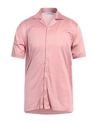 Gran Sasso Man Shirt Pastel Pink Size 40 Cotton