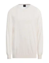 Gran Sasso Man Sweater Ivory Size 46 Virgin Wool In White
