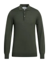 Gran Sasso Man Sweater Military Green Size 46 Virgin Wool