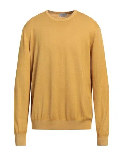Gran Sasso Man Sweater Mustard Size 48 Virgin Wool In Yellow