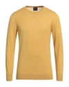 Gran Sasso Man Sweater Ocher Size 44 Virgin Wool In Yellow