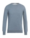 Gran Sasso Man Sweater Pastel Blue Size 40 Virgin Wool