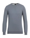 Gran Sasso Man Sweater Pastel Blue Size 46 Virgin Wool