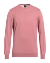 Gran Sasso Man Sweater Pastel Pink Size 44 Virgin Wool