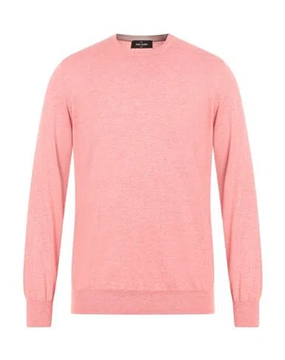 Gran Sasso Man Sweater Pink Size 48 Cotton, Cashmere