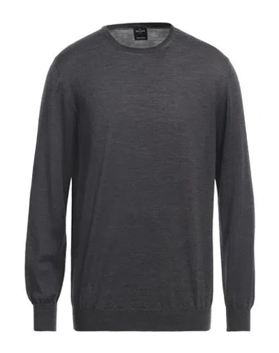 Gran Sasso Man Sweater Steel Grey Size 44 Virgin Wool In Grey