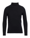 Gran Sasso Man Turtleneck Midnight Blue Size 38 Virgin Wool