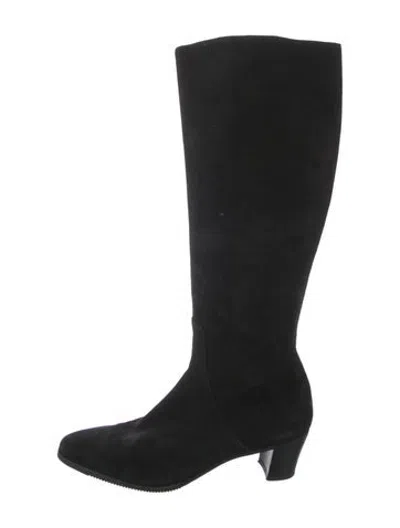 Pre-owned Gravati Suede Boots In Black