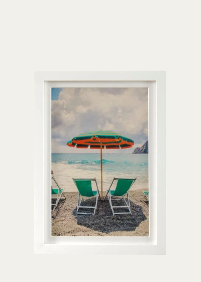 Gray Malin The Umbrella Cinque Terre Mini Giclee Print In Multi