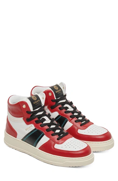 Greats St. James High Top Sneaker In Retro Red Black