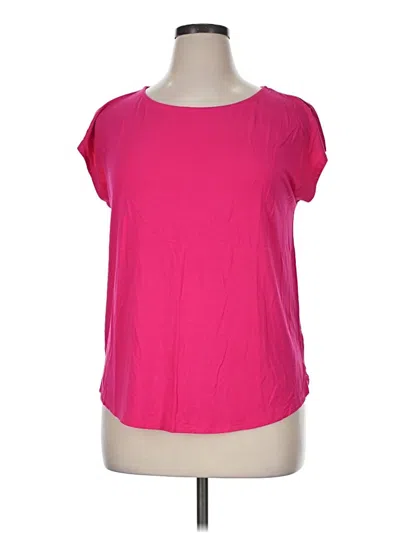 Pre-owned Green Envelope Short Sleeve T-shirt In Pink