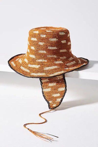 Greenpacha Tulum Boater Hat In Gold