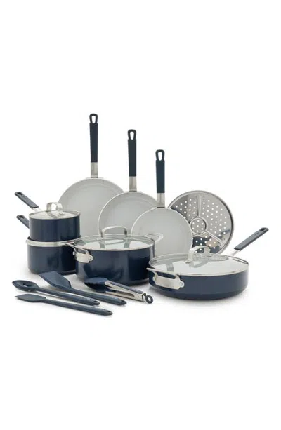Greenpan Bobby Flay 13-piece Nonstick Cookware Set In Blue