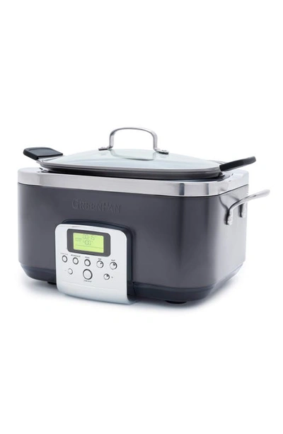 Greenpan Ceramic Nonstick 6-quart Slow Cooker In Graphite