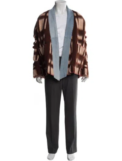 Pre-owned Greg Lauren Wool Patterned Jacket In Blue