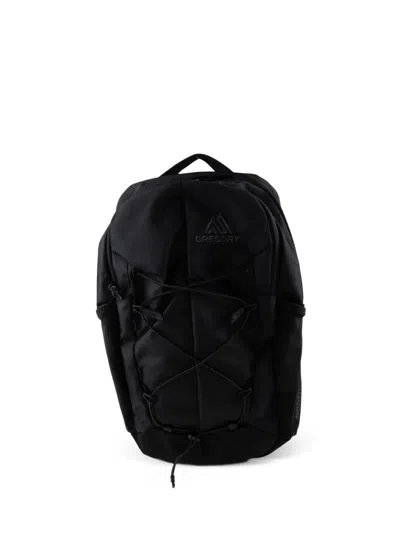 Gregory Terros 20l Logo-embroidered Bungee-cord Backpack In Black