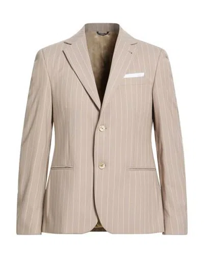 Grey Daniele Alessandrini Man Blazer Sand Size 36 Polyester, Viscose, Elastane In Neutral