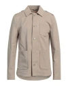 Grey Daniele Alessandrini Man Jacket Beige Size 40 Cotton, Polyamide, Elastane