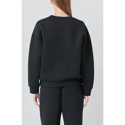 Grey Lab Relaxed Scuba Pullover In Black
