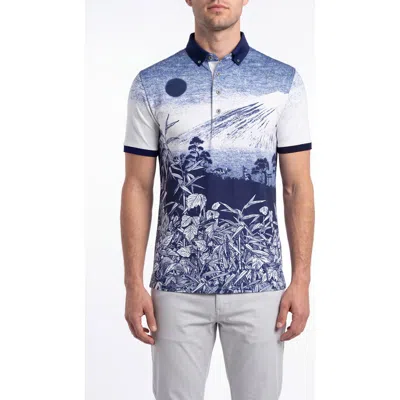 Greyson Echo Ridge Performance Polo In Arctic