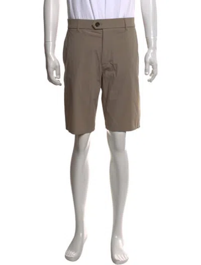 Pre-owned Greyson Flat Front Shorts In Neutrals