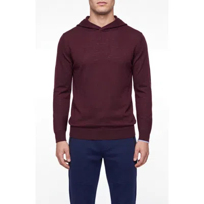 Greyson Saratoga Merino Wool Hoodie In Merlot