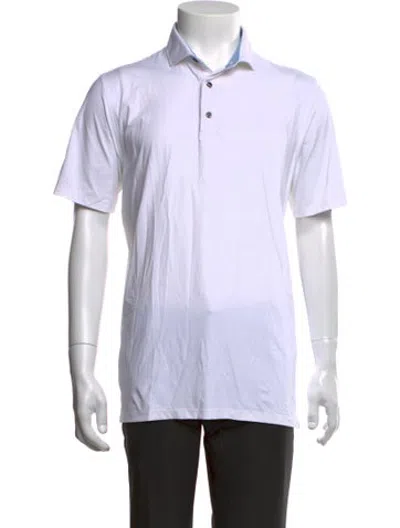 Pre-owned Greyson Short Sleeve Shirt In White
