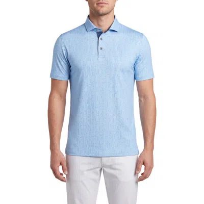 Greyson Silent Pact Performance Polo In Wolf Blue