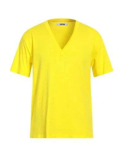Grifoni Man T-shirt Yellow Size M Cotton