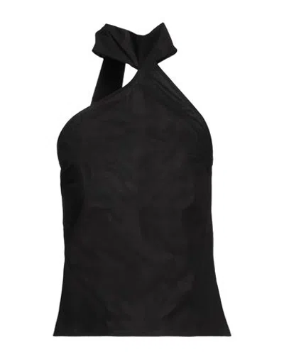Grifoni Woman Top Black Size 4 Cotton