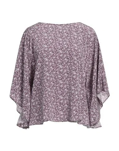 Grifoni Woman Top Purple Size 6 Silk