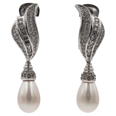 Pre-owned Grossé Grosse Silver W Pearl Drop Earring In Multiple