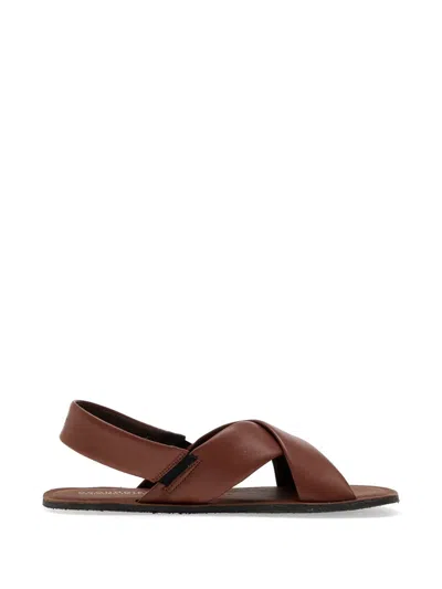 Groundies Crossover-strap Slingback Sandals In Multi