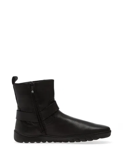 Groundies Harness-strap Ankle Boots In Black
