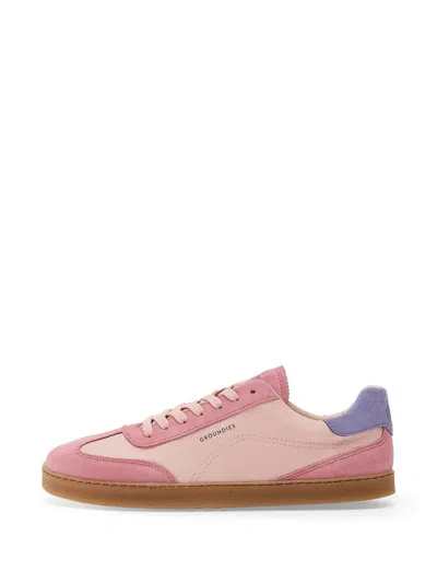 Groundies Panama Suede-panelled Sneakers In Multi