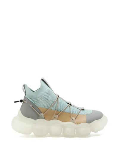Grounds Bubble-sole Lace-up Sneakers In Blue