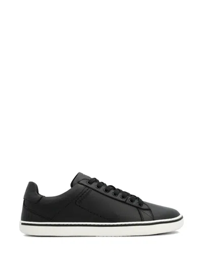 Grounds Galaxy Leather Sneakers In Black