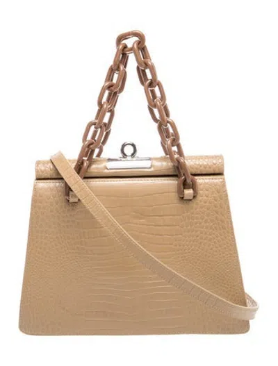 Pre-owned Gu_de Leather Top Handle Bag W/ Tags In Neutrals