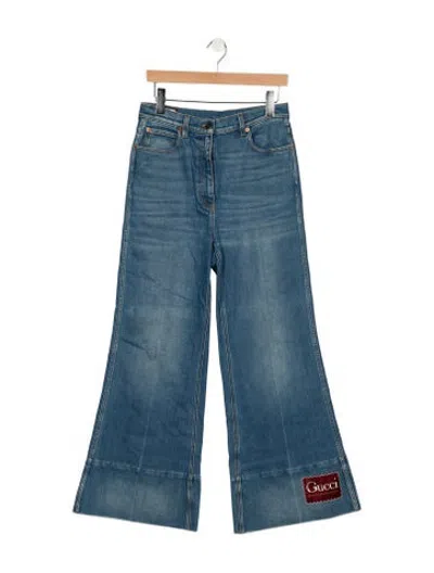 Pre-owned Gucci 2022 Flared Jeans In Blue