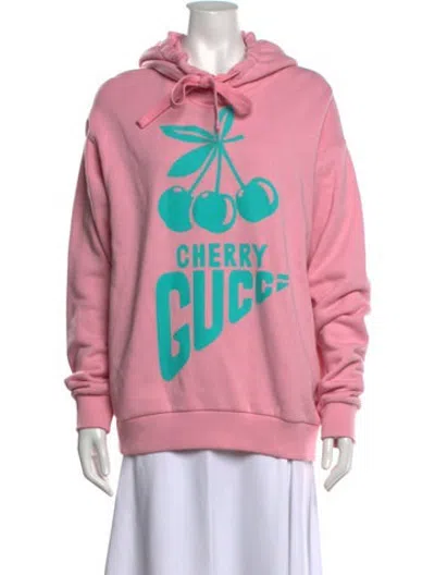 Pre-owned Gucci 2022 Graphic Print Hoodie W/ Tags In Pink