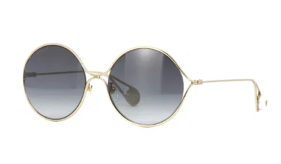 Pre-owned Gucci Authentic  Sunglasses Gg 0253sa - 001 Gold W/ Gray Gradient Lensnew60mm