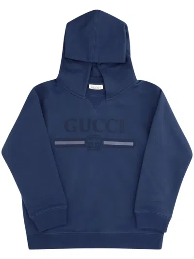 Gucci Boys' 100% Fabric Sweatshirt Sweater In Blue