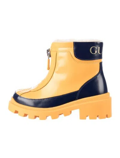 Pre-owned Gucci Kids' Boys Outerwear Boots In Yellow