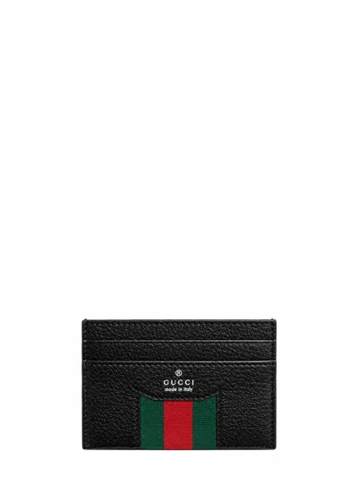 Gucci Calfskin Leather Wallet For Men In Black