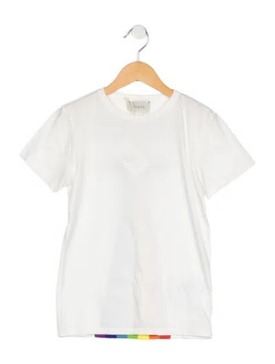 Pre-owned Gucci Kids' Cotton Graphic T-shirt  W/tags In White